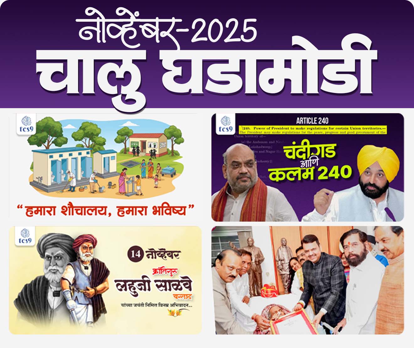 नोव्हेंबर 2025 - महत्त्वाचे चालू घडामोडी | Current Affairs Marathi