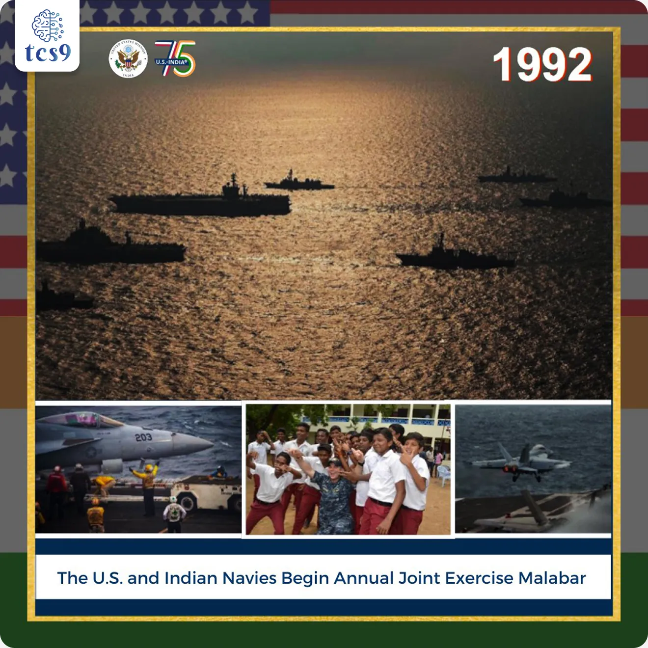 मालाबार नौदल सरावाची (Malabar Maritime Exercise) सुरूवात केव्हा झाली ?
• 1992 मध्ये भारत आणि अमेरिका द्विपक्षीय नौदल सराव म्हणून याची सुरुवात झाली.
• पुढे 2015 मध्ये जपान आणि त्यानंतर 2020 मध्ये ऑस्ट्रेलियन नौदल मलाबार सरावात सामील झाले.
• सरावात सहभागी देश : भारत, अमेरिका, जपान आणि ऑस्ट्रेलिया
• हा नौदल युद्ध अभ्यास दरवर्षी हिंदी महासागर आणि पॅसिफिक महासागरांमध्ये आळीपाळीने होतो.