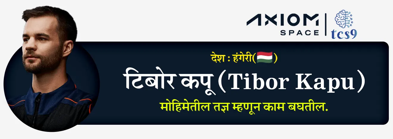 4. टिबोर कपू Tibor Kapu : (देश - हंगेरी) :  मोहिमेतील तज्ञ म्हणून काम बघतील.