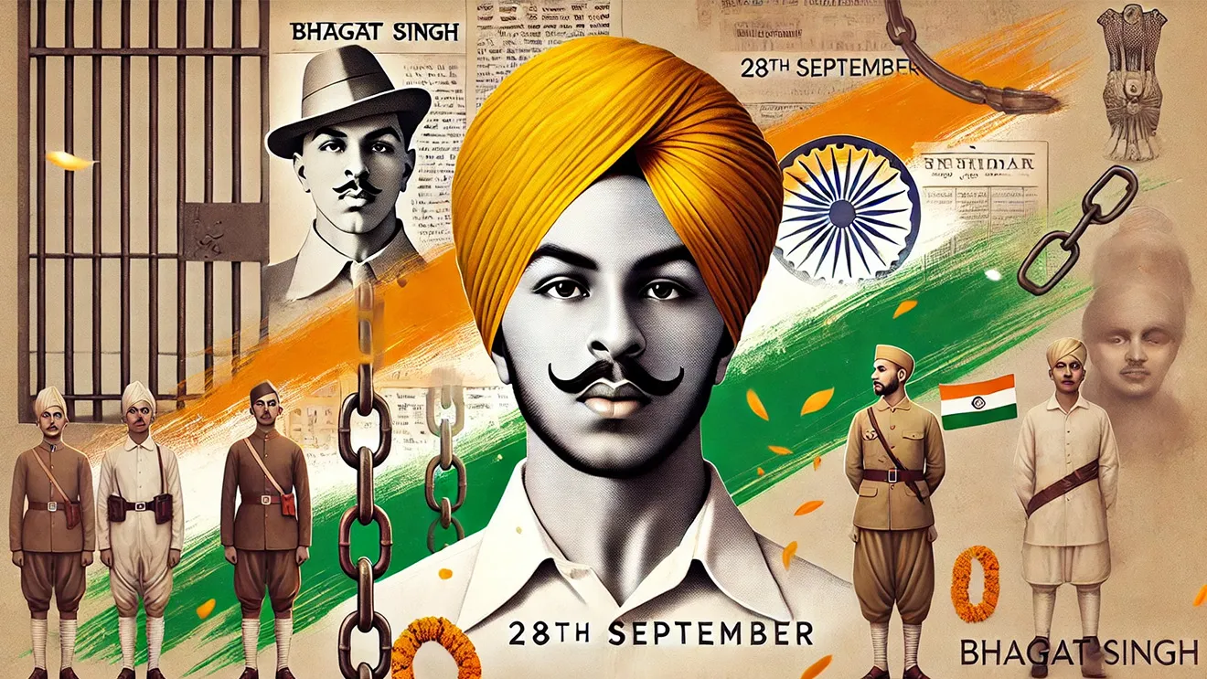 ( Bhagat Singh | raguru | sukhdev | Bhagat Singh yancha janm | Bhagat Singh | Indian freedom fighters | Indian revolution | bhartache Swatantra Sainik | Shahid din )