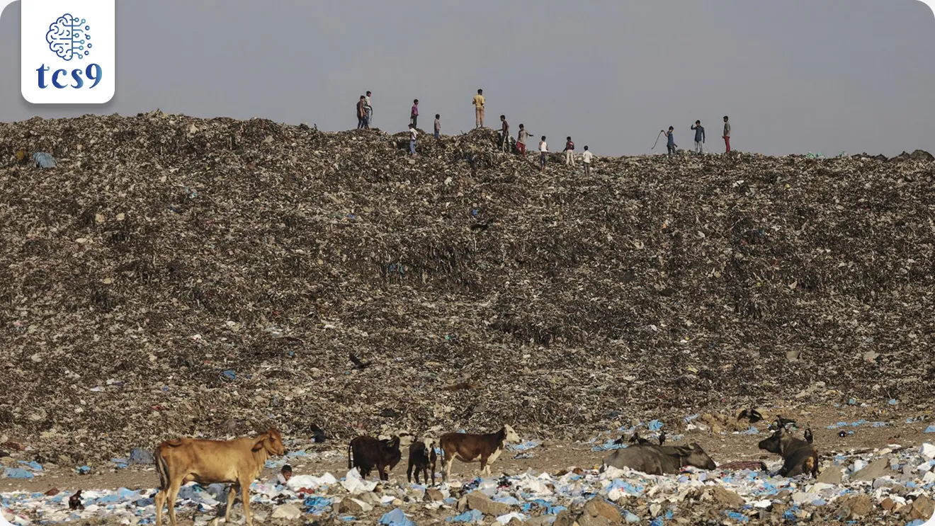 📰 बातमी काय ?

• भारत सरकारने शहरी भागातील जुने कचऱ्याचे डोंगर (Legacy Waste Dumpsites) हटवण्यासाठी डंपसाइट रेमेडिएशन अ‍ॅक्सिलरेटर प्रोग्राम (DRAP) सुरू केला आहे.
• हा उपक्रम नोव्हेंबर 2025 मध्ये सुरू करण्यात आला असून तो एक वर्षाच्या कालावधीसाठी आहे.


DRAP म्हणजे काय ?
• DRAP हा असा विशेष कार्यक्रम आहे, ज्याचा उद्देश शहरांमधील जुने कचरा साठे (legacy waste) लवकरात लवकर हटवणे हा आहे.
👉 “कचऱ्याचे डोंगर हटवून ती जमीन पुन्हा उपयोगात आणणे”
✍️ या प्रक्रियेनंतर त्या जागेचा वापर -
• उद्याने (Parks)
• सार्वजनिक सुविधा (Community Facilities)
• कचरा व्यवस्थापन प्रकल्प (Waste-Management Infrastructure) यासाठी केला जाऊ शकतो

🏛️ जबाबदार मंत्रालय : 
• हा उपक्रम गृहनिर्माण व शहरी व्यवहार मंत्रालय (Ministry of Housing and Urban Affairs - MoHUA) यांच्याकडून राबवला जातो.

🔗 संबंधित योजना :
• हा उपक्रम स्वच्छ भारत मिशन – शहरी 2.0 (Swachh Bharat Mission – Urban 2.0) अंतर्गत राबवला जातो.

🎯 या उपक्रमाचा उद्देश काय आहे ?

• एका वर्षात 100% डंपसाइट साफ करणे
• जुना कचरा प्रक्रिया करून नवीन कचरा साठा तयार होऊ न देणे
• शहरांतील मौल्यवान जमीन परत मिळवणे
• पर्यावरण आणि सार्वजनिक आरोग्य सुधारणा

⚙️ हा उपक्रम कसा राबवला जातो ?

🎯 Zero Dumpsites लक्ष्य :
• या उपक्रमाचा मुख्य उद्देश म्हणजे सप्टेंबर 2026 पर्यंत सर्व डंपसाइट हटवणे हा आहे.
• यामध्ये शहरांमधील कचऱ्याचे डोंगर पूर्णपणे नष्ट करण्यावर भर दिला जाणार आहे.

📍 मोठ्या डंपसाइट्सवर लक्ष :
• देशभरातील 202 शहरांमधील 214 मोठ्या डंपसाइट्सवर प्राधान्याने काम केले जाते, कारण याच ठिकाणी सुमारे 80% जुना कचरा साठा आहे.

💰 आर्थिक मदत (Fund Support) :
• कचरा प्रक्रिया वेगाने करण्यासाठी केंद्र सरकारकडून ₹550 प्रति टन इतकी आर्थिक मदत दिली जाते.
• यामुळे स्थानिक स्वराज्य संस्थांना (ULBs) काम जलद गतीने पूर्ण करता येते.

🤝 भागीदारी पद्धत (Partnership Model) :
• या उपक्रमात सार्वजनिक उपक्रम (PSU), स्वयंसेवी संस्था (NGO) आणि तांत्रिक भागीदार यांचा सहभाग असतो.
• यामुळे तांत्रिक कौशल्य आणि संसाधने एकत्र येऊन काम अधिक प्रभावीपणे केले जाते.

💻 तंत्रज्ञानाद्वारे देखरेख : 
• कामाची पारदर्शकता आणि प्रगती लक्षात ठेवण्यासाठी डिजिटल डॅशबोर्ड, GPS/RFID ट्रॅकिंग आणि दररोज अहवाल प्रणाली वापरली जाते.
• यामुळे कोणत्या ठिकाणी किती काम झाले हे सतत तपासता येते.

🧩 5P मॉडेल :
• या उपक्रमाची अंमलबजावणी ‘5P’ मॉडेलवर आधारित आहे.
• यामध्ये - 
1. राजकीय नेतृत्व (Political leadership)
2. सार्वजनिक निधी (Public financing)
3. भागीदारी (Partnerships)
4. लोकसहभाग (People’s participation)
5. प्रकल्प व्यवस्थापन (Project management)- या पाच घटकांचा समावेश होतो.


🌍 हा उपक्रम का महत्त्वाचा आहे ?

• माती, हवा आणि पाण्याचे प्रदूषण कमी होते
• कचऱ्याचे डोंगर हटवले जातात
• शहरी भागातील जमीन पुन्हा उपयोगात येते


🔑 परीक्षेच्या दृष्टीने IMP रिव्हिजन पॉईंट्स : डंपसाइट रेमेडिएशन अ‍ॅक्सिलरेटर प्रोग्राम (DRAP)

• DRAP → डंपसाइट साफसफाईसाठी विशेष कार्यक्रम
• मंत्रालय :  गृहनिर्माण व शहरी व्यवहार मंत्रालय
• संबंधित योजना → स्वच्छ भारत मिशन – शहरी 2.0
• उद्देश → 100% डंपसाइट क्लिअरन्स
• फोकस → 214 डंपसाइट्स (202 शहरे)