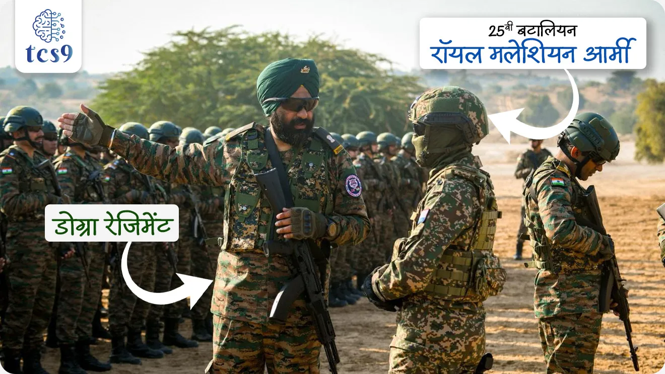 Exercise Harimau Shakti -2025, India's Joint Military exercise, DOGRA Regiment, Royal Malaysian Army, Chapter VII of United Nations Mandate, UN peace keeping mission, Exercise, defence, defence exercise, lashkari sarav, bhartache udhya sarav, Exercise HARIMAU SHAKTI , HARIMAU SHAKTI yudhaabhyas, HARIMAU SHAKTI sarav, military exercises, lashkari sarav, bhartache udhya sarav, Bharat Malaysia joint military exercises name , bhartache lashkari sarav notes, HARIMAU SHAKTI lashkari sarav konasobat hoto, NDA exam, CDS EXAM, defence, sanrakshan, Agniveer, Army exam,