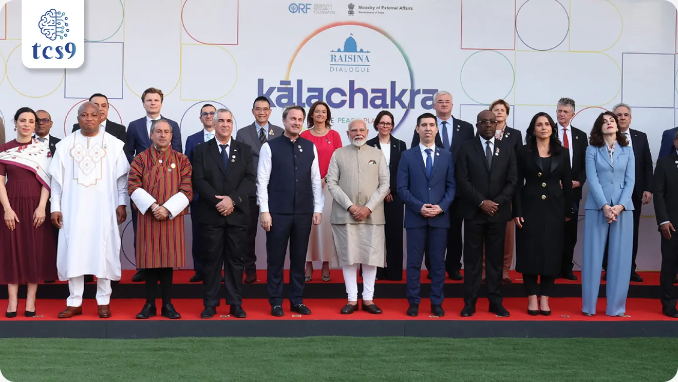 पंतप्रधान नरेंद्र मोदी यांनी 17 मार्च 2025 रोजी नवी दिल्लीत 10 व्या रायसीना संवादाचे उद्घाटन केले. | PM Narendra Modi