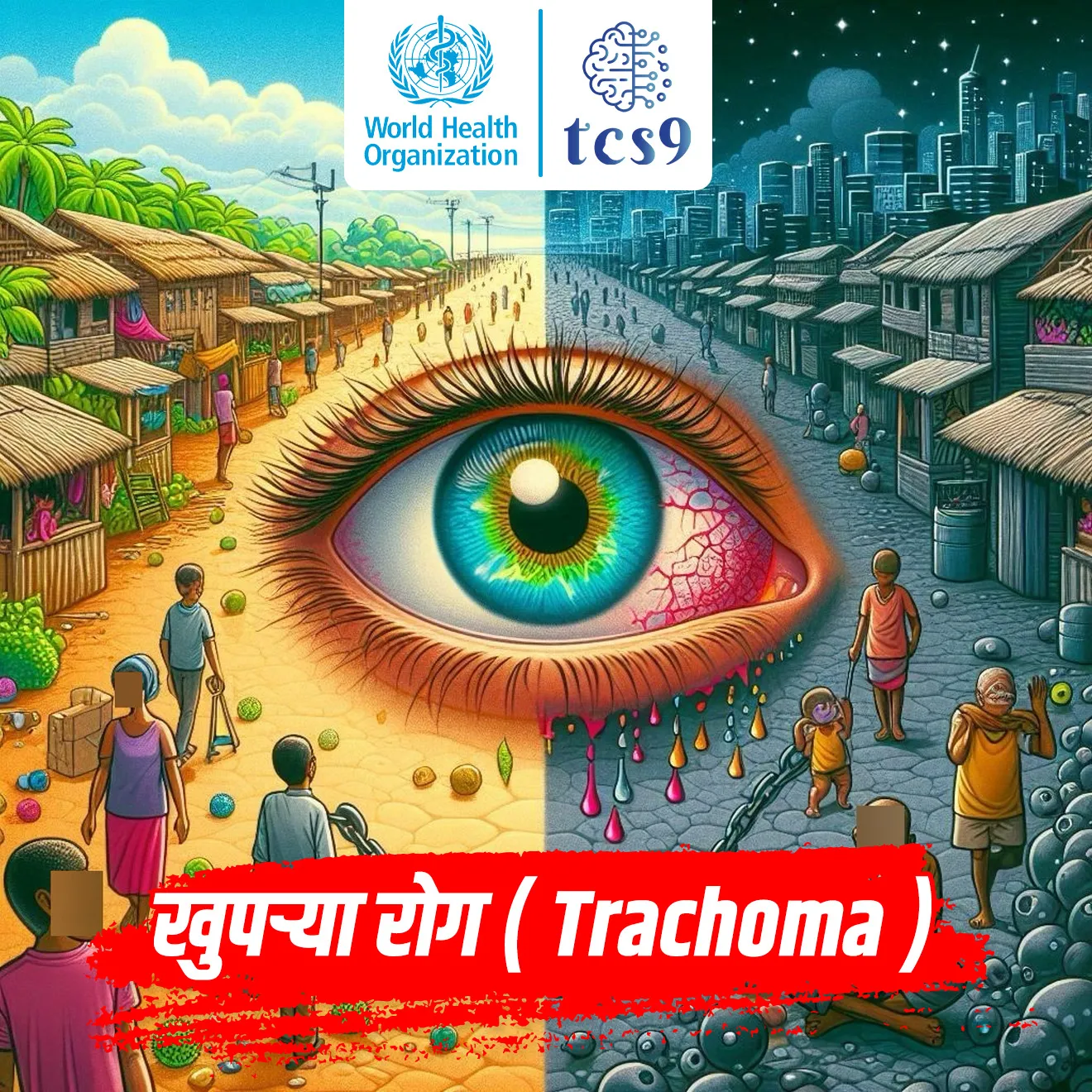 ( What is Trachoma | khuprya ajar | khuprya dolyancha ajar | khuprya ajar kasa pasrto | khuprya ajarachi lakshane | upay | sarkari yojna | blindness | andhatva | vinyan ani tantradnyan notes | science questions |  science notes | SSC GD Exam )
