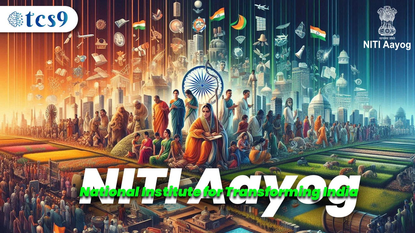 [ National Institute for Transforming India, Niti Aayogache adyaksh Pantpradhan, 1 January 2015, Think Tank mhanun stapna, asanvednik anni avedhanik, planning commission]