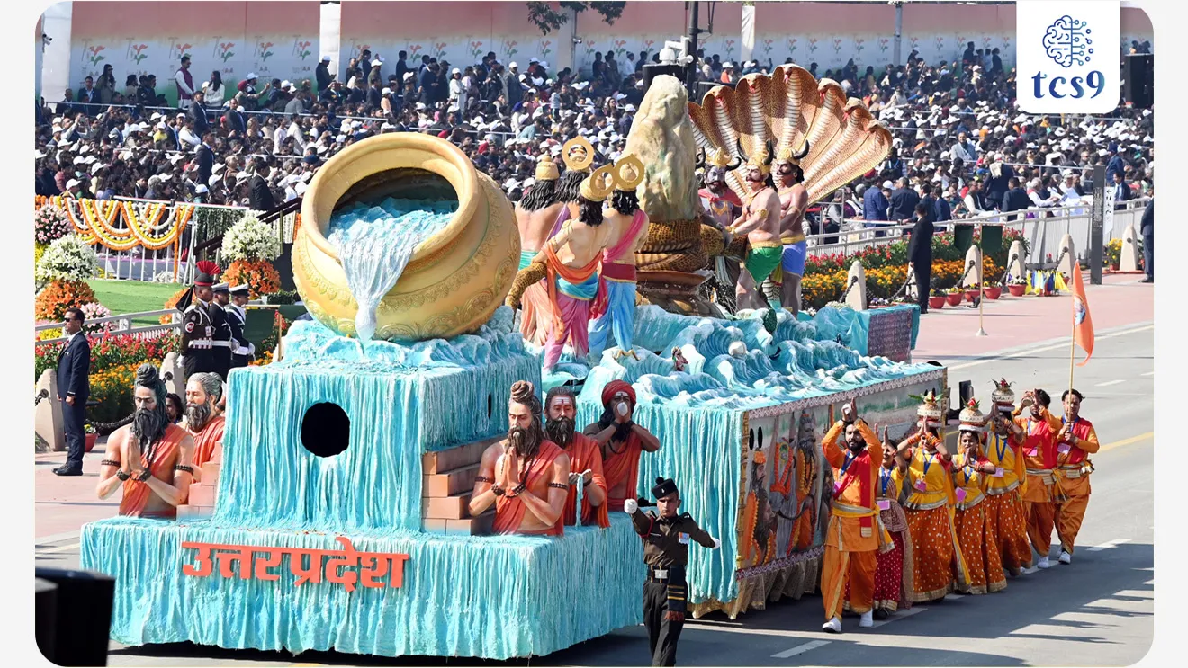 1. प्रथम - उत्तर प्रदेश (महाकुंभ 2025 - स्वर्णिम भारत : वारसा आणि विकास) | Uttar Pradesh