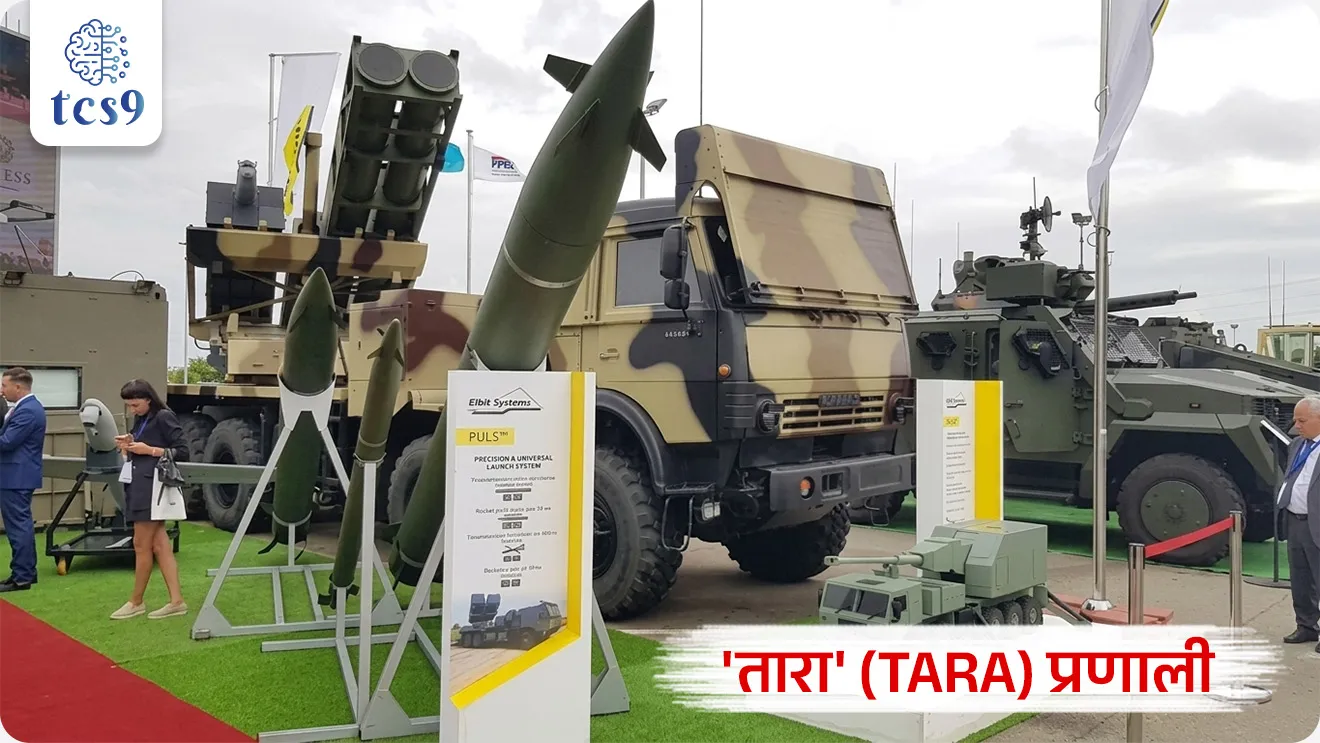 'तारा' (TARA) प्रणाली काय आहे ?
What is TARA System ?


📚 Subject : GS - संरक्षण, विज्ञान आणि तंत्रज्ञान

सरळसेवा, तलाठी, वनरक्षक, पोलीस भरती, अग्निवीर , रेल्वे भरती, SSC GD, MPSC, UPSC परीक्षेसाठी विचारलेले / संभाव्य महत्त्वपूर्ण  प्रश्न

प्रश्न) DRDO आणि भारतीय हवाई दलाने ओडिसाच्या किनारपट्टीवर यशस्वी चाचणी केलेले 'तारा' (TARA) हे खालीलपैकी कोणत्या प्रकारचे शस्त्र किंवा तंत्रज्ञान आहे ?

क्षेपणास्त्र विरोधी प्रणाली (Anti-Missile System)
नवीन लढाऊ विमानाचे इंजिन
स्वदेशी ग्लाइड शस्त्र प्रणाली (Indigenous Glide Weapon System)
अत्याधुनिक पाणबुडी (Submarine)
  
उत्तर : स्वदेशी ग्लाइड शस्त्र प्रणाली (Indigenous Glide Weapon System)


📰 बातमी काय ?
 संरक्षण संशोधन आणि विकास संस्था (DRDO) आणि भारतीय हवाई दल (IAF) यांनी ओडिसाच्या किनारपट्टीवर 'तारा' (TARA) या अत्याधुनिक शस्त्राची पहिली यशस्वी उड्डाण चाचणी (Maiden Flight-Trial) पूर्ण केली आहे. 
स्वदेशी संरक्षण तंत्रज्ञानातील हा एक अत्यंत महत्त्वाचा टप्पा मानला जात आहे.

🧐 'तारा' (TARA) प्रणाली काय आहे ?
🧐 What is TARA System ?
1) TARA चे पूर्ण नाव - Tactical Advanced Range Augmentation (टॅक्टिकल ॲडव्हान्स्ड रेंज ऑगमेंटेशन).

2) स्वरूप - हे भारताचे पहिले स्वदेशी 'ग्लाइड वेपन सिस्टम' (Glide Weapon System) आहे. 
हा एक मॉड्युलर रेंज एक्स्टेंशन किट (Range extension kit) आहे, जो पारंपरिक अनगाईडेड वॉरहेड्स (सर्वसामान्य गुरुत्वीय बॉम्ब - Gravity Bombs) चे रूपांतर अत्यंत अचूक मारा करणाऱ्या 'प्रिसिजन-गाईडेड' (Precision-guided) शस्त्रांमध्ये करते.

3) विकास करणारी संस्था - या प्रणालीचे डिझाईन आणि विकास प्रामुख्याने हैदराबाद येथील 'रिसर्च सेंटर इम्रत' (RCI - Research Centre Imarat) या DRDO च्या प्रयोगशाळेने इतर प्रयोगशाळांच्या सहकार्याने केले आहे.

🚀 ग्लाईड वेपन सिस्टम' (Glide Weapon System) म्हणजे काय ?
सोप्या शब्दांत सांगायचे तर "पंख असलेला आणि रिमोट कंट्रोलने चालणारा आधुनिक बॉम्ब" होय.
यामध्ये कोणत्याही रॉकेट इंजिनचा वापर केला जात नाही, तरीही हे शस्त्र शत्रूच्या ठिकाणांवर अचूक मारा करते.

🧐 ‘ग्लाईड वेपन सिस्टम’ हे शस्त्र काम कसे करते ?
1) लढाऊ विमानातून सोडणे - सुरुवातीला हवाई दलाचे लढाऊ विमान (Fighter Jet) हा बॉम्ब घेऊन आकाशात खूप उंचावर जाते आणि तिथून तो खाली सोडते (Drop करते)

2) पंखांचा वापर (Gliding) - 
विमानातून सुटताच या बॉम्बला जोडलेले छोटे घडीचे पंख (Wings) हवेत उघडतात. 
इंजिन नसूनही हा बॉम्ब हवेच्या प्रवाहाचा (Air Pressure) वापर करून पक्षासारखा तरंगत, म्हणजेच 'ग्लाईड' (Glide) होत पुढे सरकतो 

3) अचूक दिशा दिग्दर्शन (GPS/Navigation) -
या यंत्रणेवर बसवलेले संगणकीय किट (Navigation System) GPS च्या मदतीने शत्रूच्या तळाचा अचूक माग काढते. 
हवेत तरंगत असताना हा बॉम्ब स्वतःहून आपली दिशा बदलून शत्रूच्या बंकरवर किंवा तळावर अचूक जाऊन आदळतो.

🤝 याचे मुख्य फायदे काय आहेत ?
1) विमानाचे रक्षण (Stand-off Range) - 
पारंपरिक बॉम्ब टाकण्यासाठी विमानाला शत्रूच्या अगदी डोक्यावर जावे लागायचे, ज्यामुळे शत्रूची अ‍ॅन्टी-एअरक्राफ्ट गन विमानाला पाडू शकत असे. 
परंतु, 'ग्लाईड वेपन' विमानाला शत्रूच्या टप्प्यापासून खूप दूर अंतरावरूनच डागता येते, ज्यामुळे आपले विमान सुरक्षित राहते.

2) कमी खर्च, जास्त फायदा - 
नवीन महागडे क्षेपणास्त्र (Missile) बनवण्याऐवजी, आपल्याकडे आधीपासूनच गोदामात पडून असलेल्या साध्या, स्वस्त जुन्या बॉम्बला हे 'TARA' सारखे ग्लाईड किट जोडले की त्याचे रूपांतर अत्याधुनिक आणि अचूक शस्त्रात होते.


🔍 प्रमुख वैशिष्ट्येआणि महत्त्व : 
 
1) बहु-उद्देशीय वापर (Operational Flexibility) -  'तारा' ही ग्लाइड शस्त्र प्रणाली भारतीय हवाई दलाच्या ताफ्यातील एकापेक्षा जास्त प्रकारच्या लढाऊ विमानांमधून (Fighter Aircraft) डागली जाऊ शकते, ज्यामुळे लष्कराची लवचिकता वाढणार आहे.
 
2) किफायतशीर तंत्रज्ञान (Cost-Effectiveness) - उच्च दर्जाची अचूकता राखताना अत्यंत कमी खर्चाच्या अत्याधुनिक प्रणालींचा वापर करणारे हे देशातील पहिलेच ग्लाइड शस्त्र आहे, ज्यामुळे युद्धाच्या काळात आर्थिकदृष्ट्या हे अत्यंत शाश्वत ठरेल.
 
3) आत्मनिर्भर भारत -  या प्रकल्पात खाजगी भारतीय उद्योग आणि 'डेव्हलपमेंट कम प्रॉडक्शन पार्टनर्स' (DcPP) यांना मोठ्या प्रमाणावर सामील करून घेण्यात आले असून, देशांतर्गत उत्पादनही सुरू झाले आहे.

4) सामरिक महत्त्व (Strategic Significance)
परकीय अवलंबित्व कमी करणे -  या यशस्वी चाचणीमुळे भारताचे धोरणात्मक स्वायत्तता (Strategic Autonomy) वाढणार असून, परदेशातून आयात केल्या जाणाऱ्या महागड्या 'प्रिसिजन-गाईडेड म्युनिशन्स' (PGMs) वरील भारताचे अवलंबित्व कमालीचे कमी होईल.


🔑 परीक्षेच्या दृष्टीने IMP रिव्हिजन पॉईंट्स : 
 
TARA → भारताची पहिली स्वदेशी 'ग्लाइड वेपन सिस्टम' (प्रिसिजन-गाईडेड शस्त्र).
 TARA चे पूर्ण नाव → Tactical Advanced Range Augmentation.
 चाचणीचे ठिकाण → ओडिसाची किनारपट्टी
 प्रमुख कार्य → विना-मार्गदर्शित पारंपरिक बॉम्बना अचूक लक्ष वेधणाऱ्या गाईडेड बॉम्बमध्ये रूपांतरित करणे.
 विकासक संस्था → रिसर्च सेंटर इम्रत (RCI), हैदराबाद (DRDO ची प्रयोगशाळा).