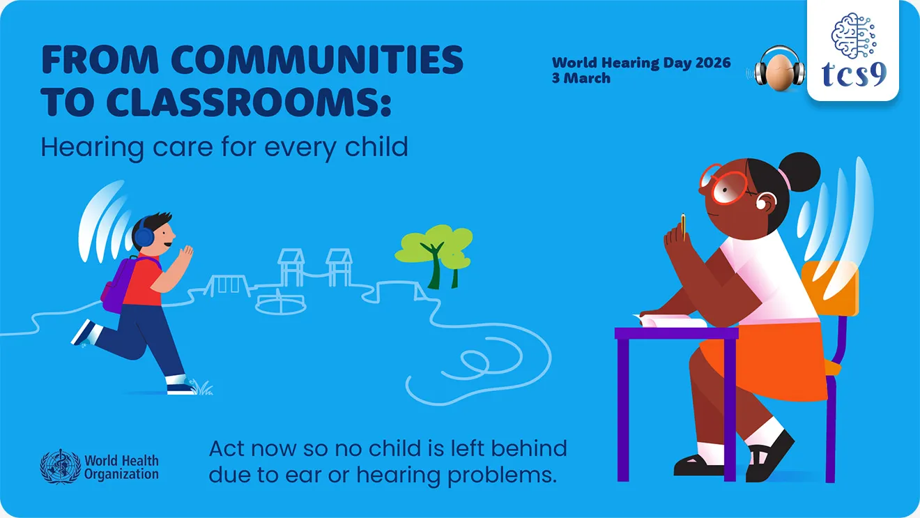 World Hearing Day
Subject : GS - दिनविशेष, विज्ञान आणि तंत्रज्ञान
सरळसेवा, तलाठी, वनरक्षक, पोलीस भरती, अग्निवीर , रेल्वे भरती, SSC GD, MPSC, UPSC परीक्षेसाठी विचारलेले / संभाव्य महत्त्वपूर्ण प्रश्न
प्रश्न) दरवर्षी जागतिक श्रवण दिन केव्हा साजरी करतात ?
1. 13 ऑगस्ट
2. 3 मार्च
3. 28 फेब्रुवारी
4. 2 जानेवारी
उत्तर : 3 मार्च
बातमी काय आहे ?
• जागतिक आरोग्य संघटनेने (World Health Organization) 3 मार्च 2026 रोजी जागतिक श्रवण दिन म्हणजेच World Hearing Day आयोजित केला.
जागतिक श्रवण दिना बद्दल परीक्षेसाठी IMP वनलाईनर पॉईंट्स :
• बहिरेपणा आणि श्रवणशक्ती कमी होण्याबाबत जागरूकता निर्माण करण्यासाठी आणि श्रवण आरोग्याची काळजी ला प्रोत्साहन देण्यासाठी जागतिक श्रवण दिन हा दिवस दरवर्षी 3 मार्च रोजी जागतिक स्तरावर साजरा केला जातो.
• बहिरेपणा आणि श्रवणशक्ती कमी होणे (ऐकू कमी येणे) कसे रोखायचे आणि कानाची काळजी कशी घ्यावी याबाबत जनजागृती करण्यासाठी हा दिवस समर्पित आहे.
• WHO च्या मते, जगभरात 46.6 कोटींहून अधिक लोक श्रवणशक्तीच्या समस्येने ग्रस्त आहेत, ही संख्या 2050 पर्यंत 90 कोटींपर्यंत वाढण्याची अपेक्षा आहे.
• 60 ते 65 डेसिबल पर्यंतचा आवाज मानवी कानांसाठी योग्य असतो.
• या पातळीपेक्षा जास्त आवाज कानांना नुकसान पोहोचवू शकतो.
• 100 डेसिबलपेक्षा जास्त आवाजाच्या अचानक संपर्कात आल्याने तात्काळ बहिरेपणा येऊ शकतो.
जागतिक श्रवण दिन 2026 ची संकल्पना ( थीम ) काय आहे ?
• जागतिक श्रवण दिन 2026 ची संकल्पना (थीम) "समुदायांपासून वर्गांपर्यंत : सर्व मुलांसाठी श्रवण काळजी" (From communities to classrooms: hearing care for all children) ही आहे.
• जागतिक आरोग्य संघटनेने (WHO) यावर्षीच्या मोहिमेत विशेषतः मुलांच्या श्रवण आरोग्यावर लक्ष केंद्रित केले आहे.
🎯 या संकल्पनेचे मुख्य उद्देश खालीलप्रमाणे आहेत :
• बालपणीचा बहिरेपणा रोखणे : मुलांमध्ये टाळता येण्याजोगा श्रवणदोष कमी करण्यासाठी जनजागृती करणे.
• लवकर ओळख आणि उपचार : कानाच्या समस्यांचे वेळीच निदान करून मुलांवर योग्य उपचार सुनिश्चित करणे.
• शाळा आणि समुदायांचा सहभाग : मुलांच्या आरोग्यासाठी शाळा आणि स्थानिक समुदायांना श्रवण काळजी कार्यक्रमांशी जोडणे, जेणेकरून मुले अडथळ्यांविना शिकू शकतील आणि प्रगती करू शकतील.